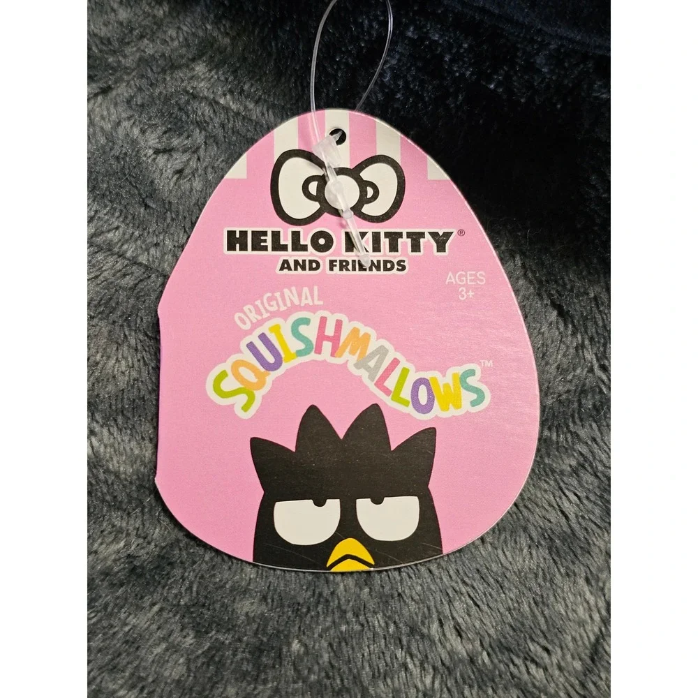 Kellytoy Squishmallows Sanrio Badtz-Maru 8 Inch Black Penguin Plush SIL-34947